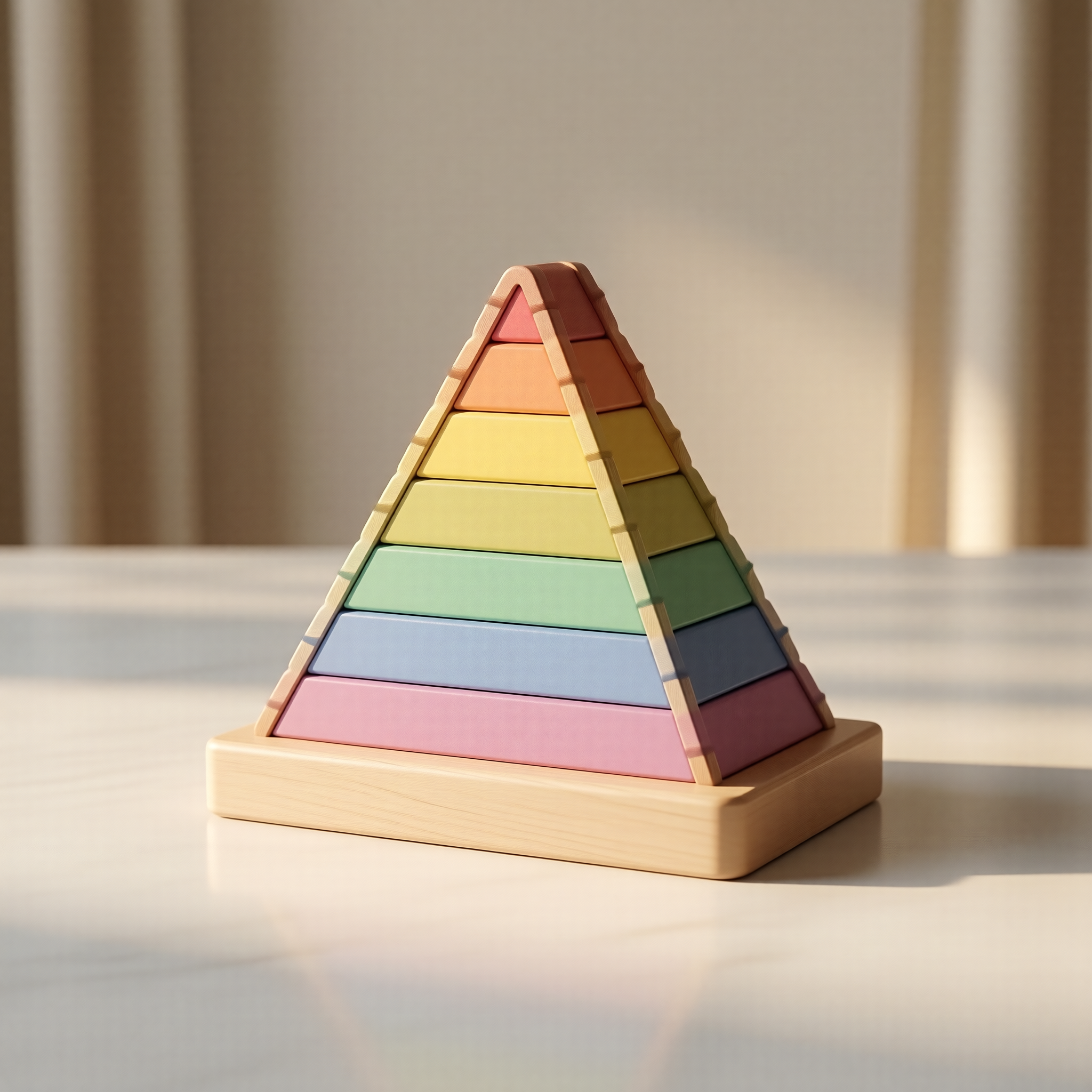 Rainbow Wooden Stacker