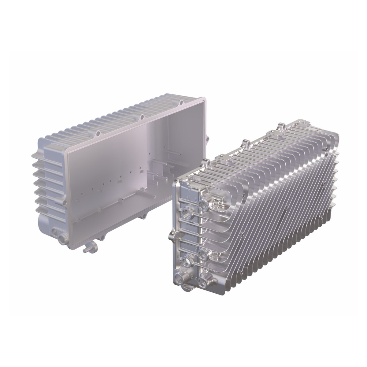 5G AAU Cavity Filter Enclosure & Heat Sink 3D Exploded View