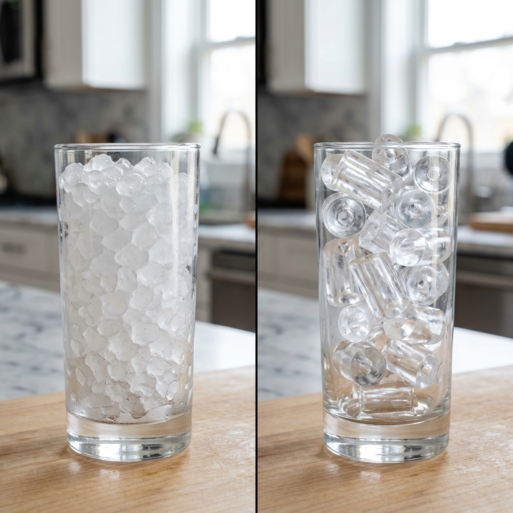 Nugget ice and bullet ice comparison for compact ice maker sourcing